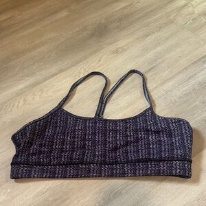 Lululemon sports bra, purple and black size 10
